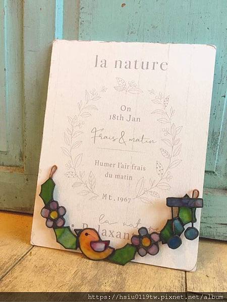 小鳥音符玻璃彩繪初體驗