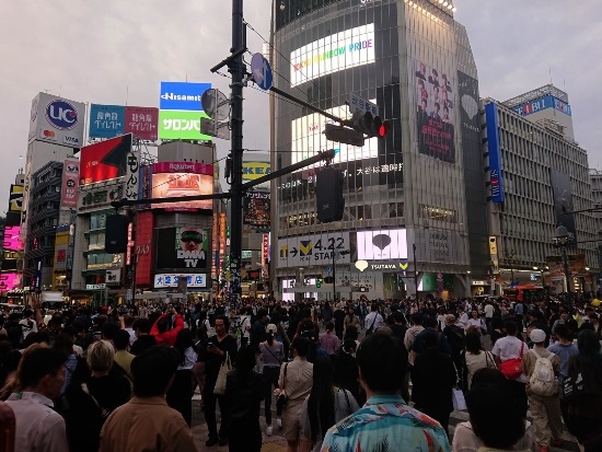 東京 澀谷的人潮