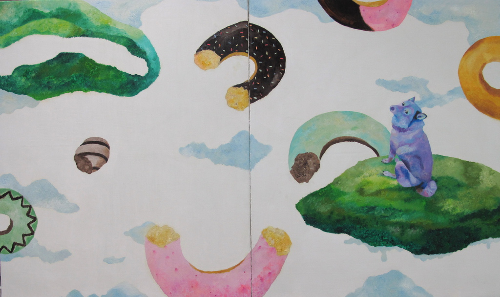 漂浮的慾望,120 x 72cm, 油彩、畫布,2013