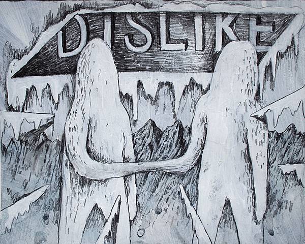 06-丁柏晏-Dislike-2016-鉛筆、壓克力顏料、紙張-16.5x20.5.JPG