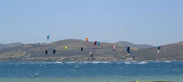 Kiteboarding比賽中