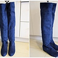 藍色麂皮及膝長靴$999.jpg