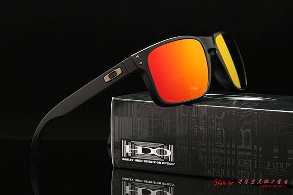 OAKLEY HOLBROOK OO9102-52 & 高階彩色紅鍍膜近視有度數運動太陽鏡片