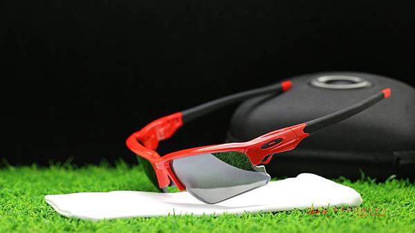 OAKLEY FLAK DRAFT & 客製化SPORT偏光白金Revo鍍膜運動近視有度數鏡片