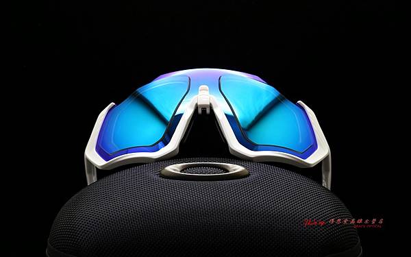 OAKLEY FLIGHT JACKET運動太陽眼鏡 & 客製化SPORT偏光彩色藍鍍膜運動鏡片