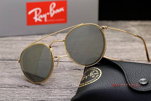 Ray-Ban 近視白金Revo雷朋圓形雙橋有度數太陽眼鏡 高雄得恩堂左營店 專業店中店銷售門市