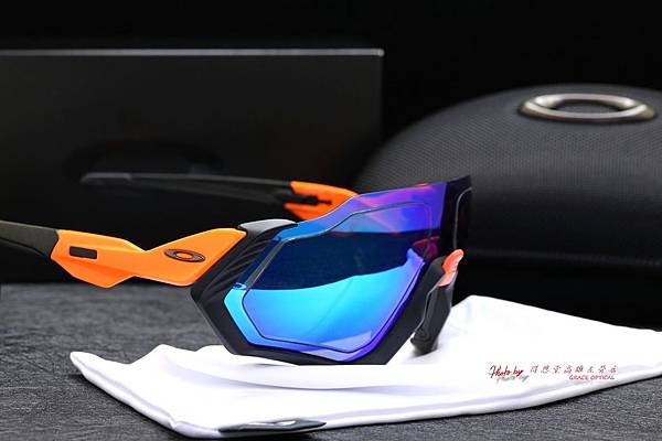 OAKLEY FLIGHT JACKET 客製化SPORT近視有度數偏光彩色藍鍍膜運動太陽眼鏡