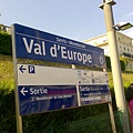 the RER A station