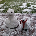 the snowman and his friend