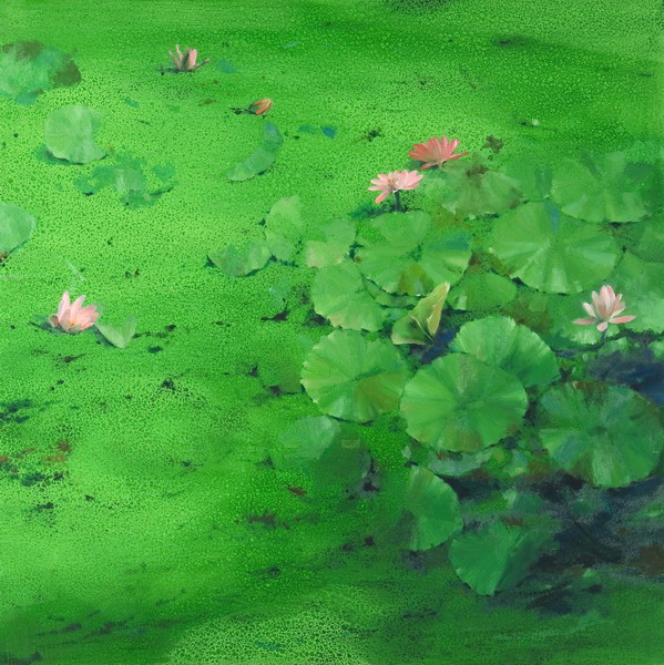 水中芙蓉(三聯作右)2011.jpg