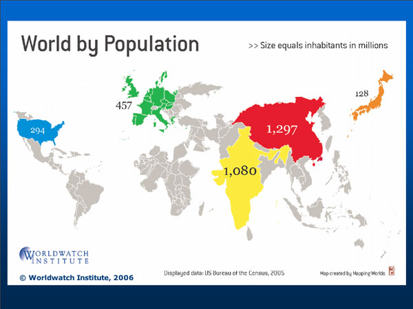 20090430_World by Population 2006_Worldwatch Institute.jpg