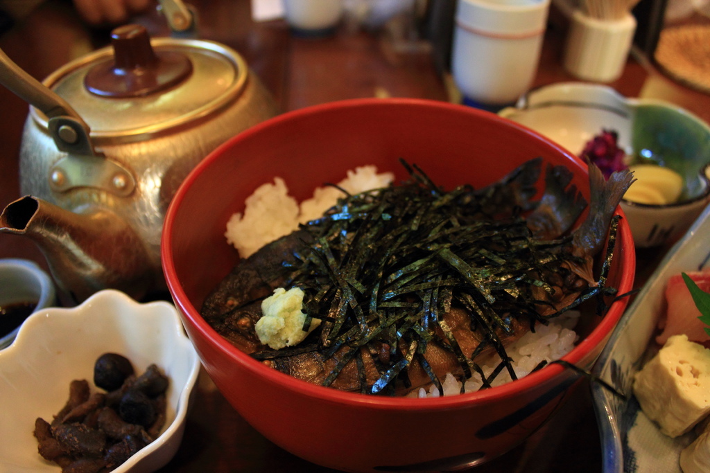 京都洛北 貴船鳥居茶屋 香魚茶泡飯