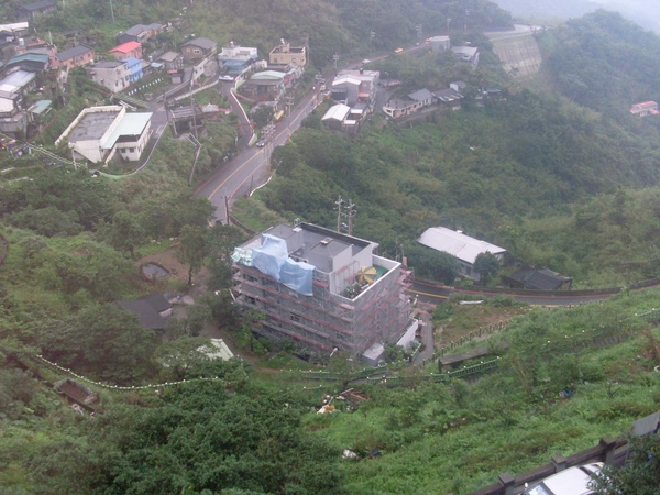 茶館外的，九份風景