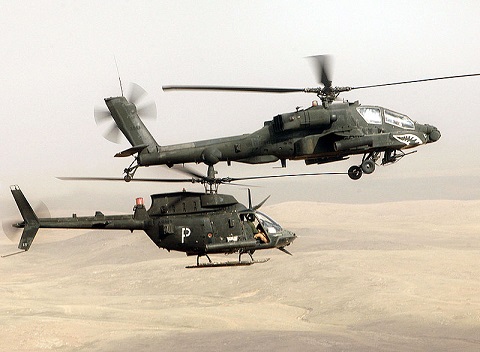 (美) OH-58D和AH-64