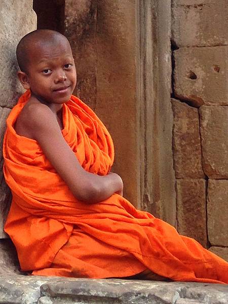 柬埔寨 巴戎神廟 小僧侶