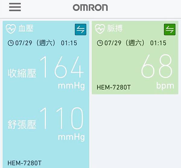 20170808-01 本犬七月份的血壓