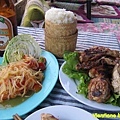 Dinner by Mekong River, Vientiane