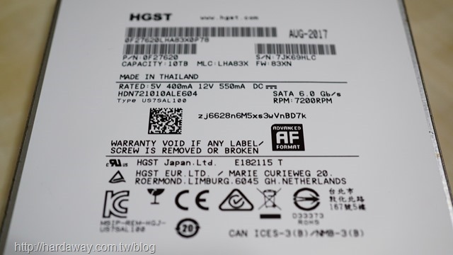 HGST NAS HDD