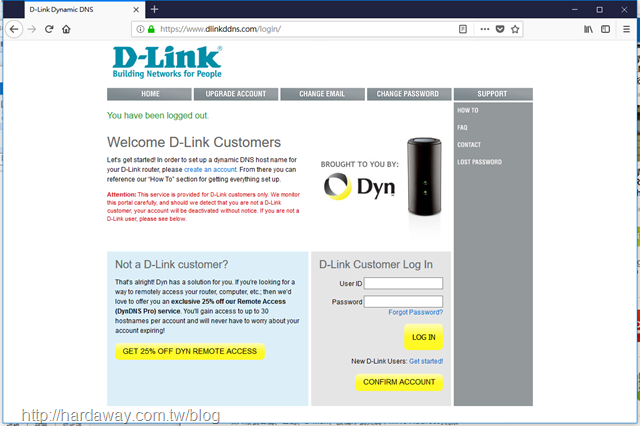 D-Link DDNS服務