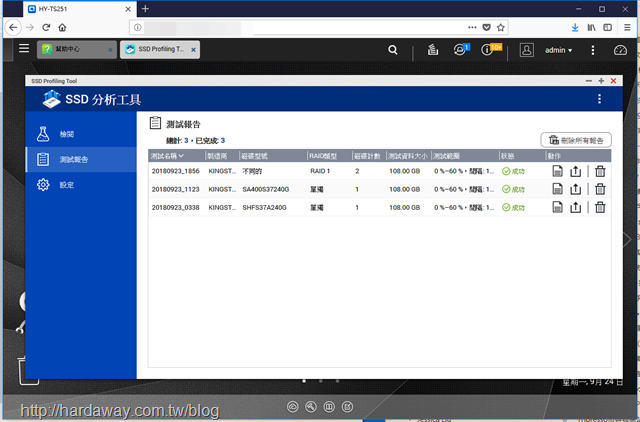 QNAP SSD分析工具