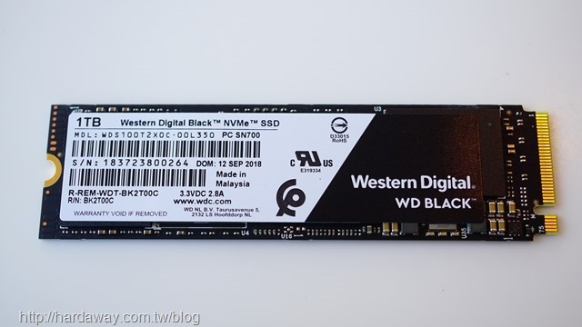 WD 黑標 NVMe SSD