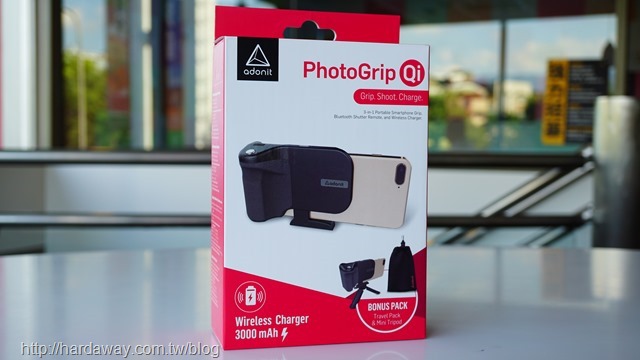 Adonit PhotoGrip Qi無線充電藍牙拍照握把