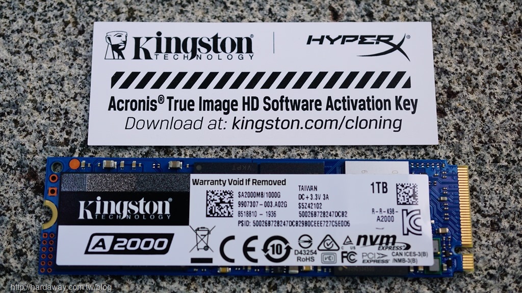 【開箱】金士頓Kingston A2000 NVMe PCIe SSD價格實惠，讓我的Synology DS918+ NAS快取SSD一次到位