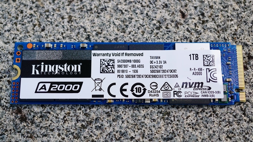 【開箱】金士頓Kingston A2000 NVMe PCIe SSD價格實惠，讓我的Synology DS918+ NAS快取SSD一次到位