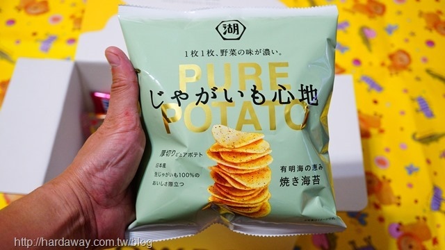 湖池屋PURE POTATO有明海紫菜口味洋芋片