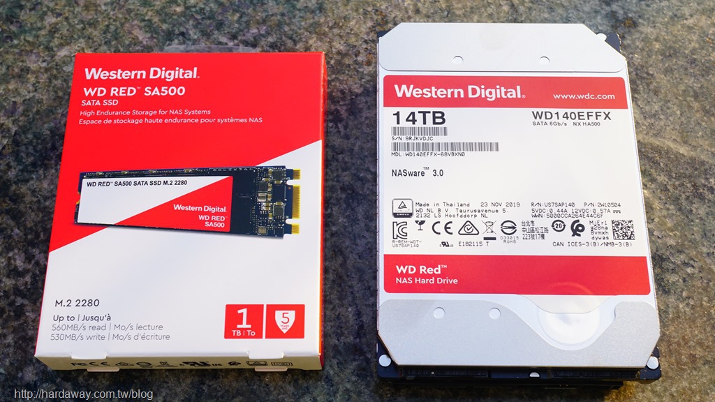 開箱】最新1TB WD RED NAS SSD與14TB WD RED NAS HDD，兼顧效能資料