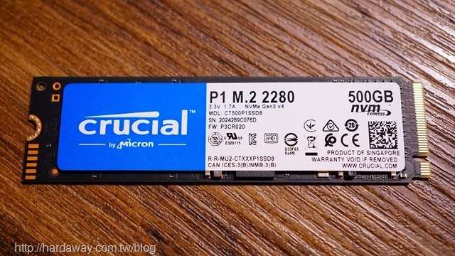 Micron Crucial P1 NVMe PCIe SSD