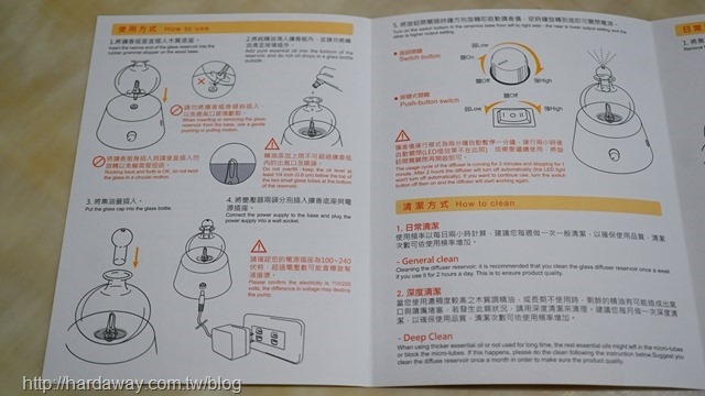 OrganicAromas有機香氛擴香儀-富裕說明書