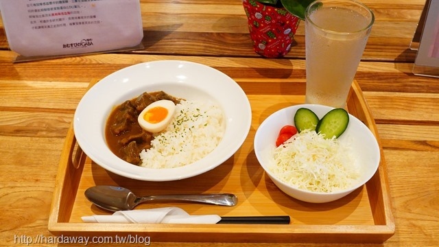 GABA日式飯糰燉牛頰肉咖哩定食