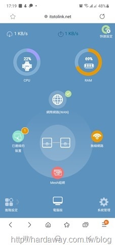TOTOLINK T6管理頁面