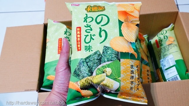 卡廸那洋芋片和風海苔山葵口味