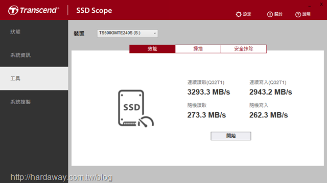 SSD Scope軟體測速