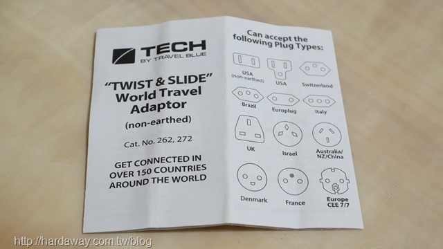 Travel Blue多國旅行萬用轉接插頭如何使用