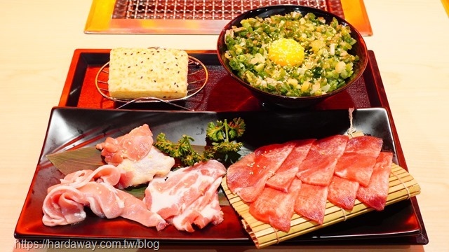 義崎丼燒肉燒肉四品套餐