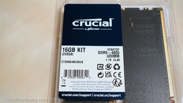 美光科技Crucial DDR5記憶體