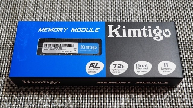 金泰克Kimtigo盤虎DDR5-4800筆電記憶體