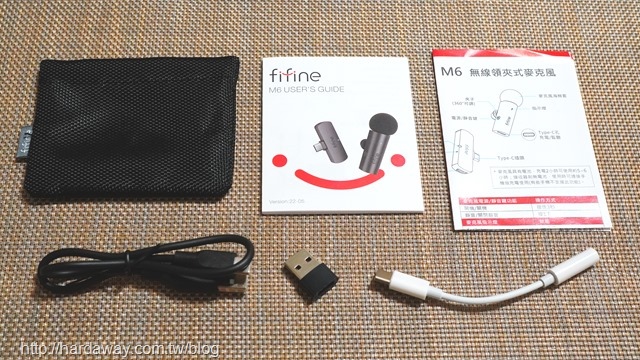 FIFINE M6無線領夾式直播麥克風配件