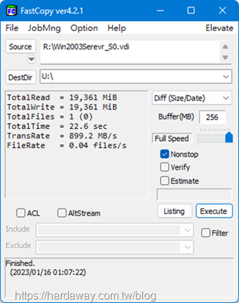 ASUS TUF Gaming A1 SSD外接盒測速