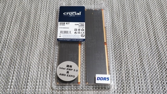 美光科技Crucial DDR5-5600桌上型記憶體