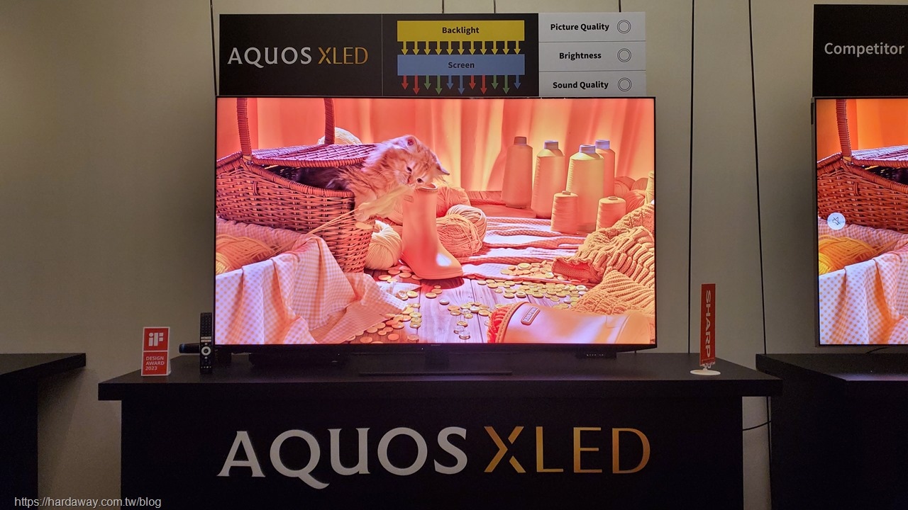 SHARP AQUOS XLED 4K智慧聯網顯示器顏色表現