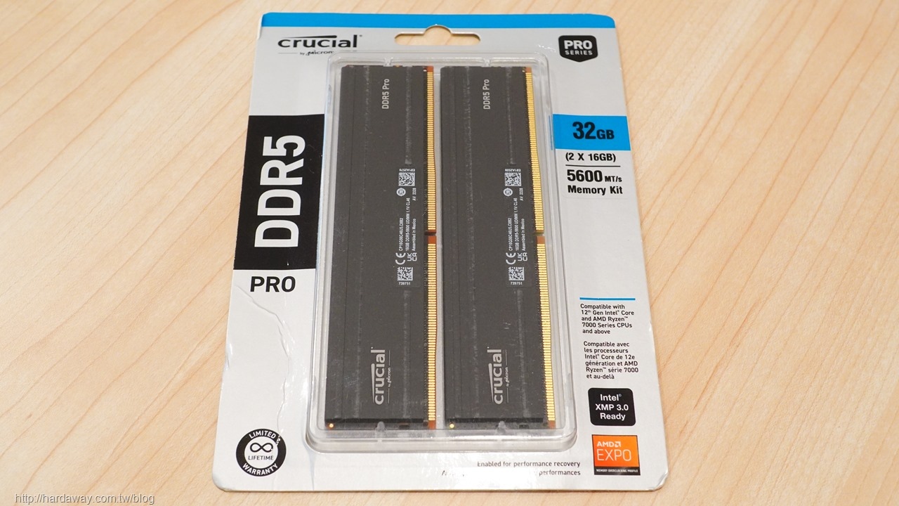 美光科技Crucial PRO D5 5600記憶體