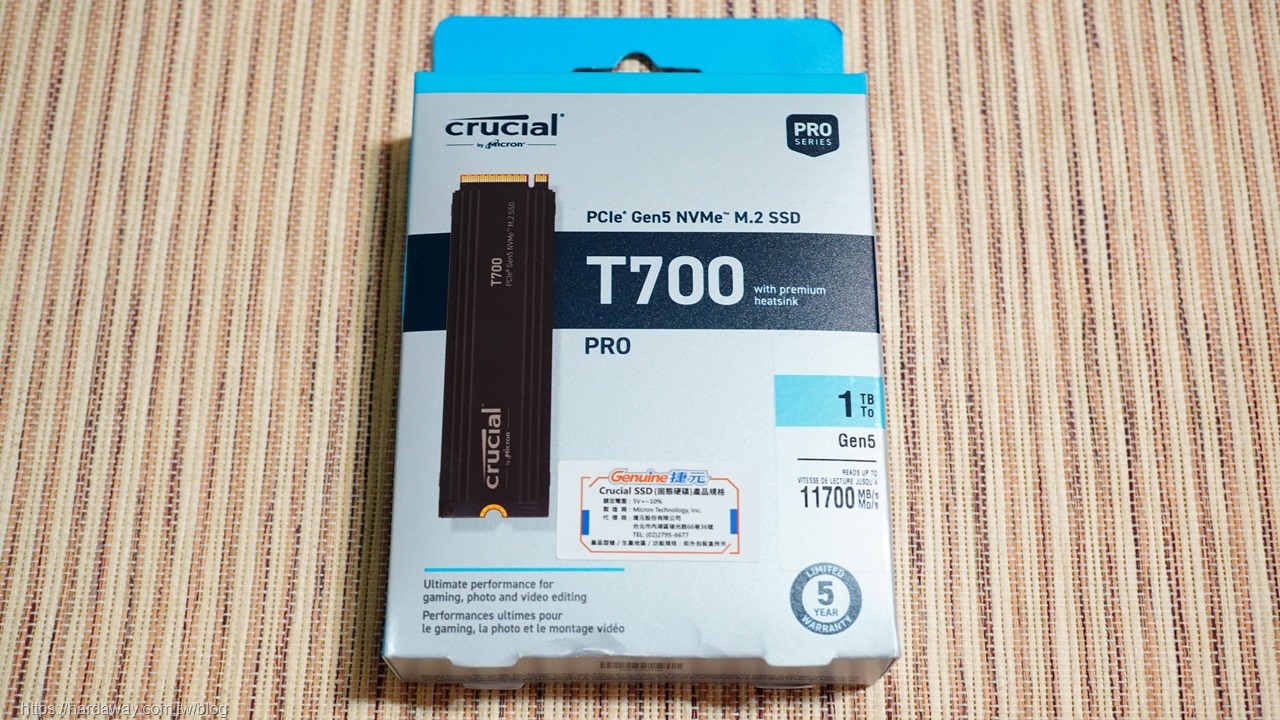 美光Micron Crucial T700 PCle Gen5 NVMe M.2 SSD