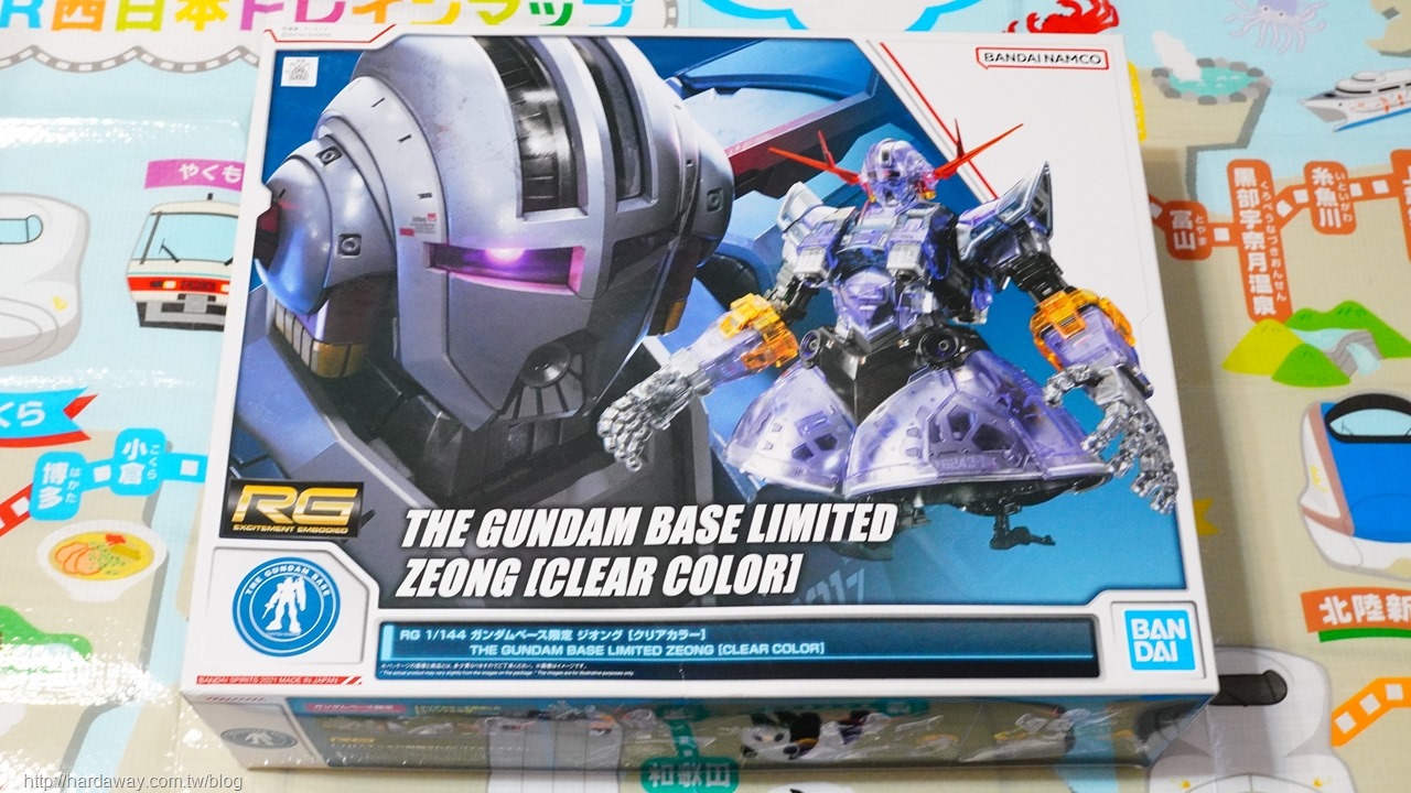 RG版Gundam Base Limited ZEONG Clear Color模型