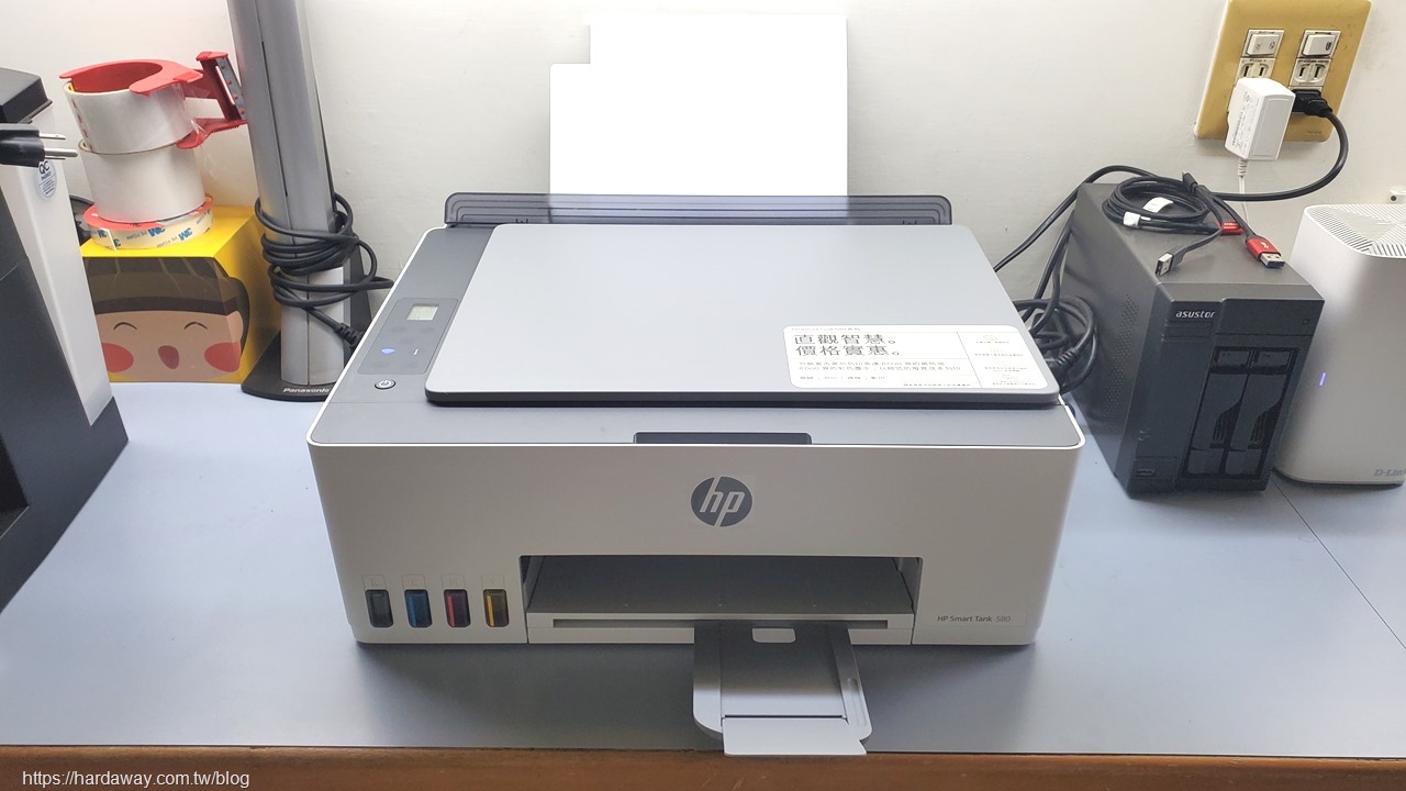 HP Smart Tank 580彩色無線連續供墨三合一印表機