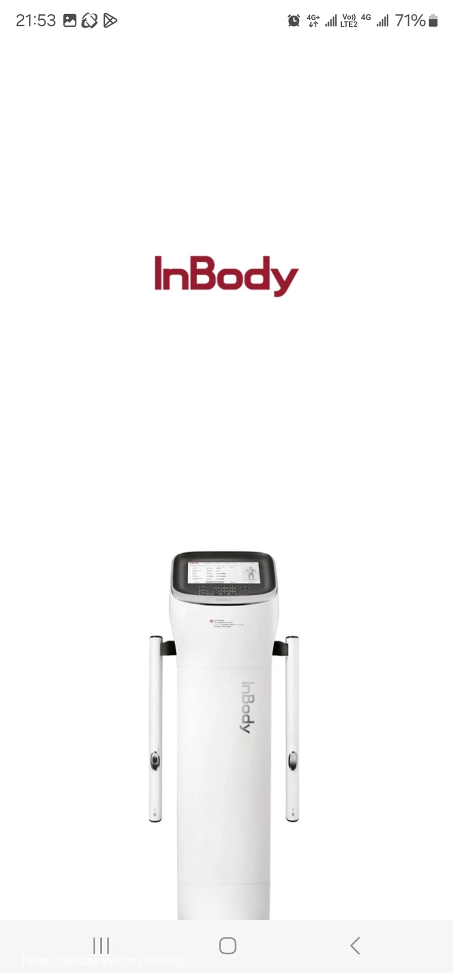 【分享】InBody家用型體脂計H20B是健康身體管家，在家