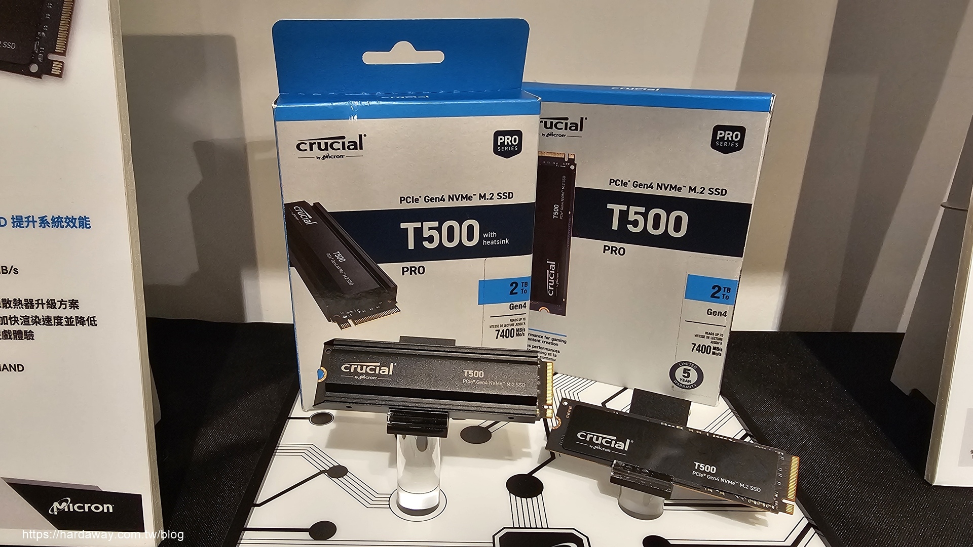 美光Micron Crucial T500 PCle Gen4 NVMe M.2 SSD